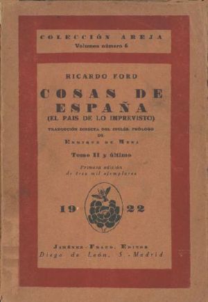 [Gutenberg 58916] • Cosas de España; tomo 2 / (El país de lo imprevisto)